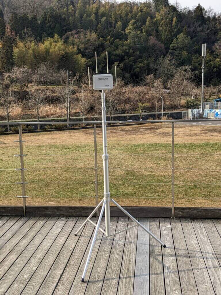 Private LoRa用移動可能(可搬式)アンテナポール