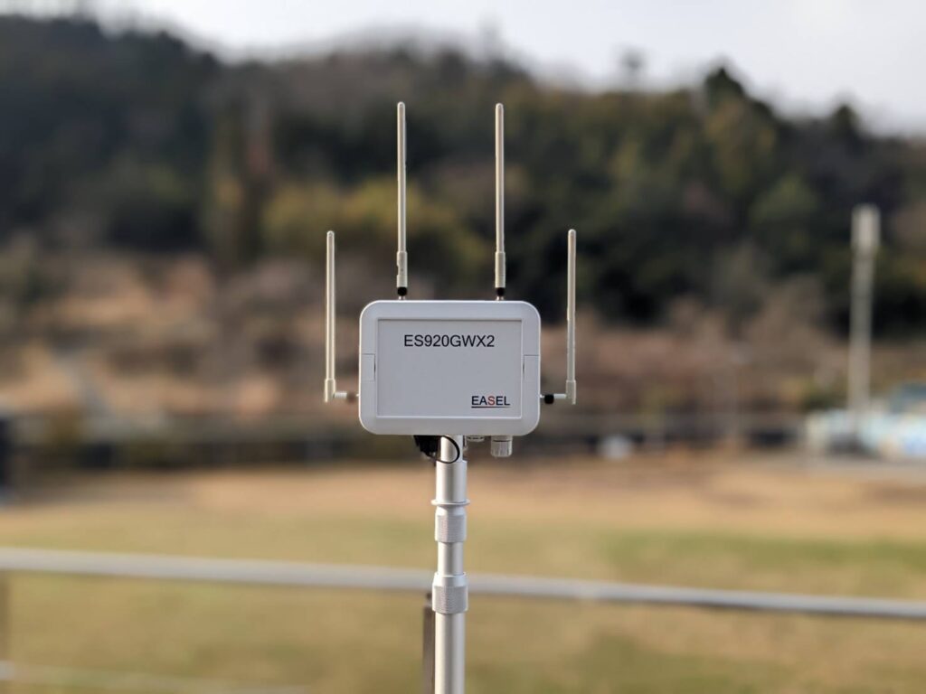 Private LoRa用移動可能(可搬式)アンテナポール