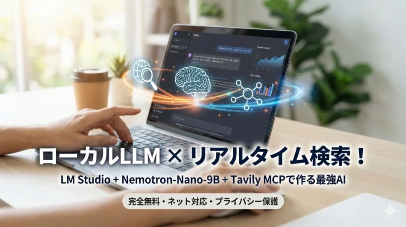 ローカルLLM × リアルタイム検索！Nemotron-Nano-9B-v2-Japanese + LM Studio + Tavily MCP で作るインターネット対応AIアシスタント